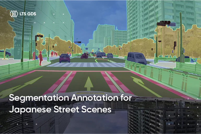 Segmentation Annotation for Japanese Street Scenes