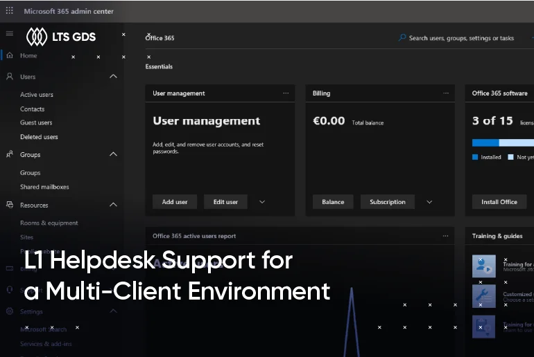 L1 Helpdesk Support for a Multi-Client Environment