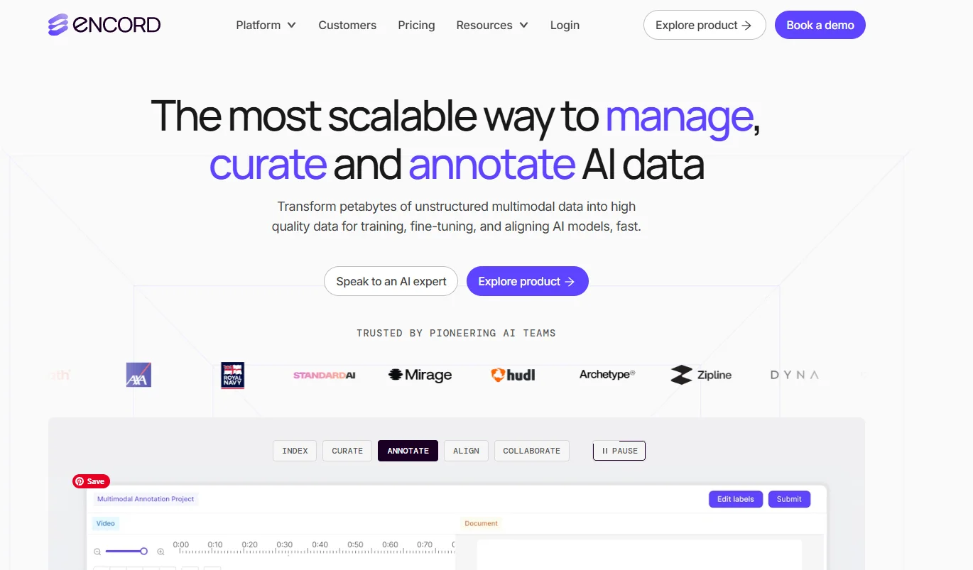 encord data labeling companies