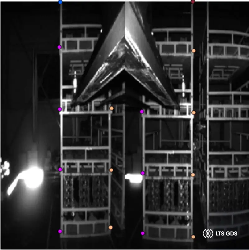 2D Key Points Annotation for Forklifts Lifting Pallets