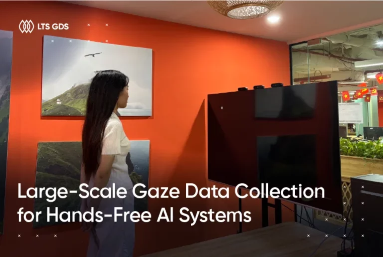 Large-Scale Gaze Data Collection for Hands-Free AI Systems
