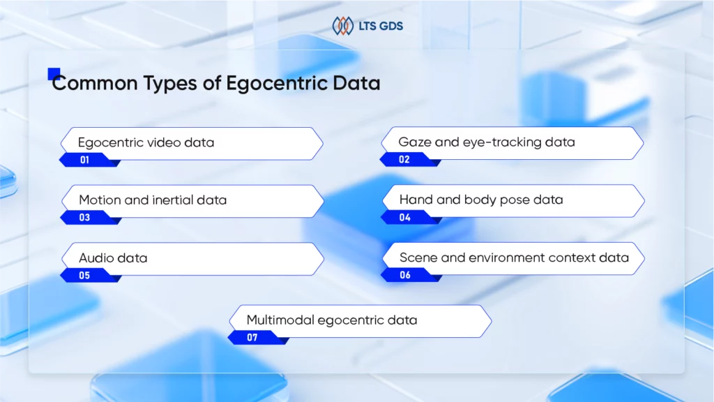 Common Types of Egocentric Data