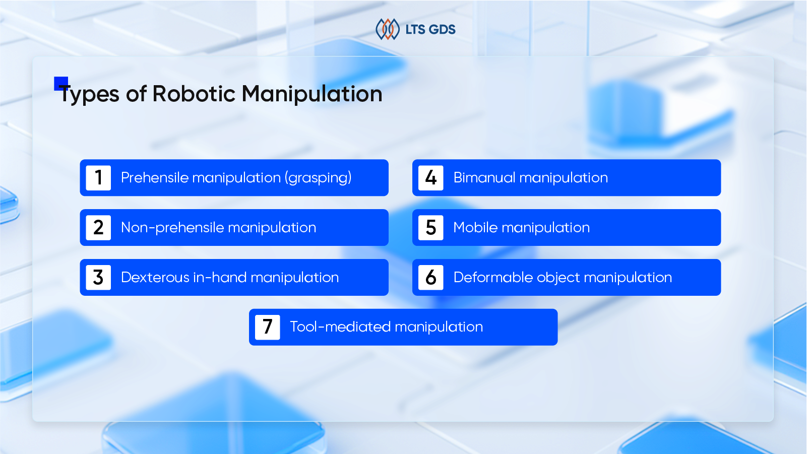 Types of Robotic Manipulation